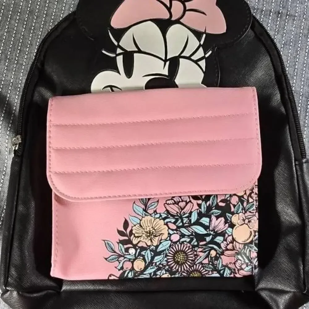 Disney Minnie Mouse Mini Backpack Black Pink